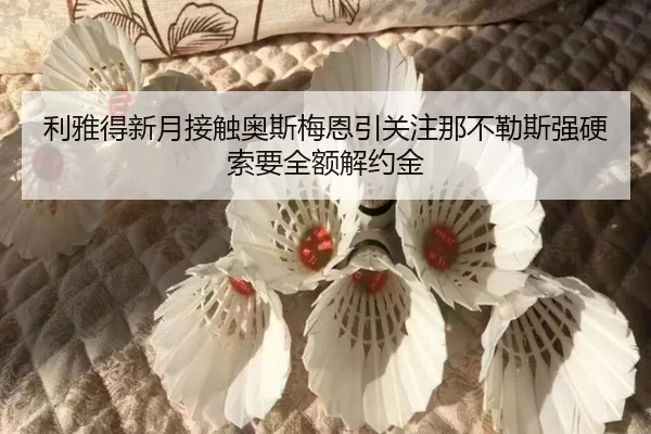 利雅得新月接触奥斯梅恩引关注那不勒斯强硬索要全额解约金